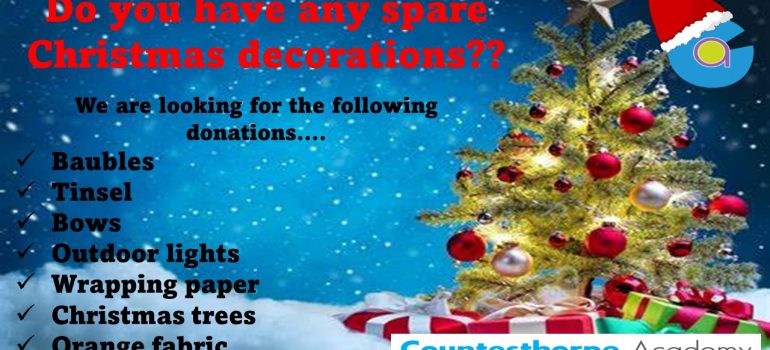 Do you have any spare Christmas decorations you can donate to ...