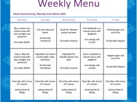 Lunch Menu – W/C 31st March 2025