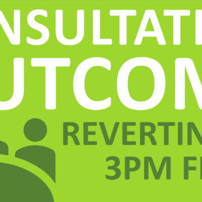 Outcome of our consultation on return to 3pm finish time from October 2024 (Autumn Term 2)