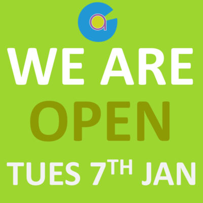 OPEN TUES 7TH JAN 2025