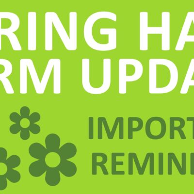 Spring Half Term Update