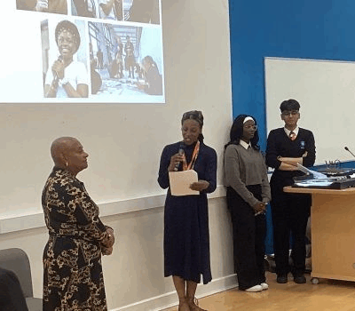 Inspiring Change: Countesthorpe Students Meet Baroness Lawrence at DMU