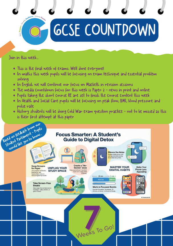 Year 11 GCSE Newsletter
