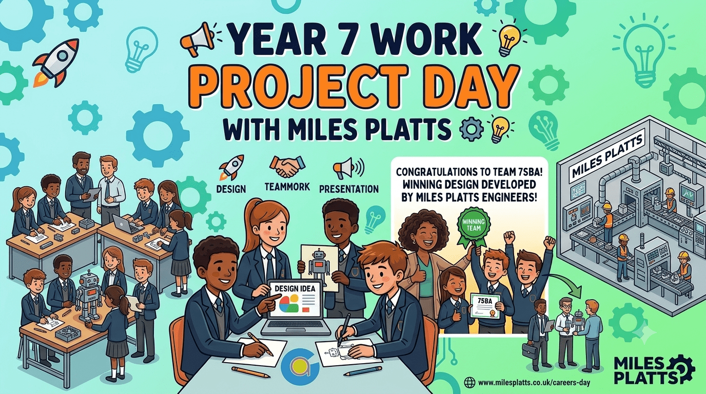 📢 Year 7 Work Experience Project Day with Miles Platts ⚙️💡