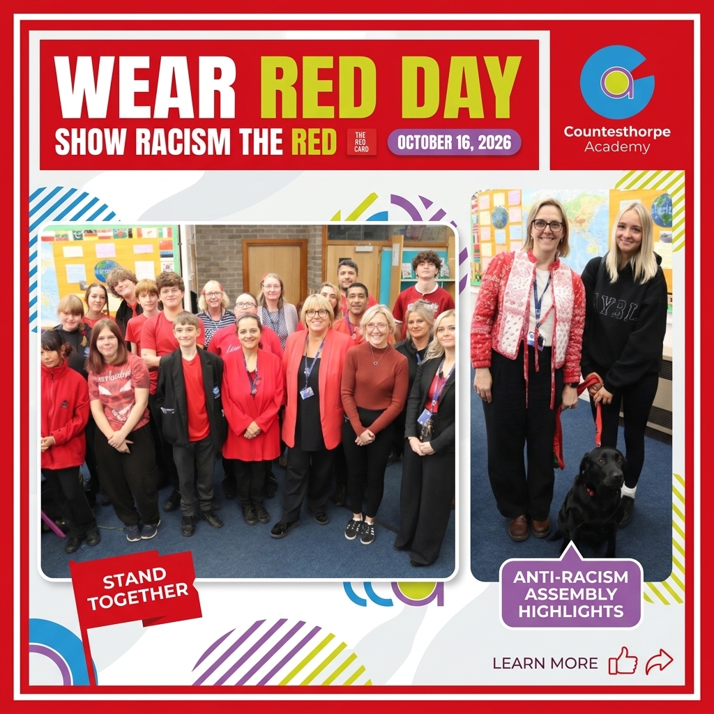 🔴 WEAR RED DAY AT COUNTESTHORPE ACADEMY! 🔴