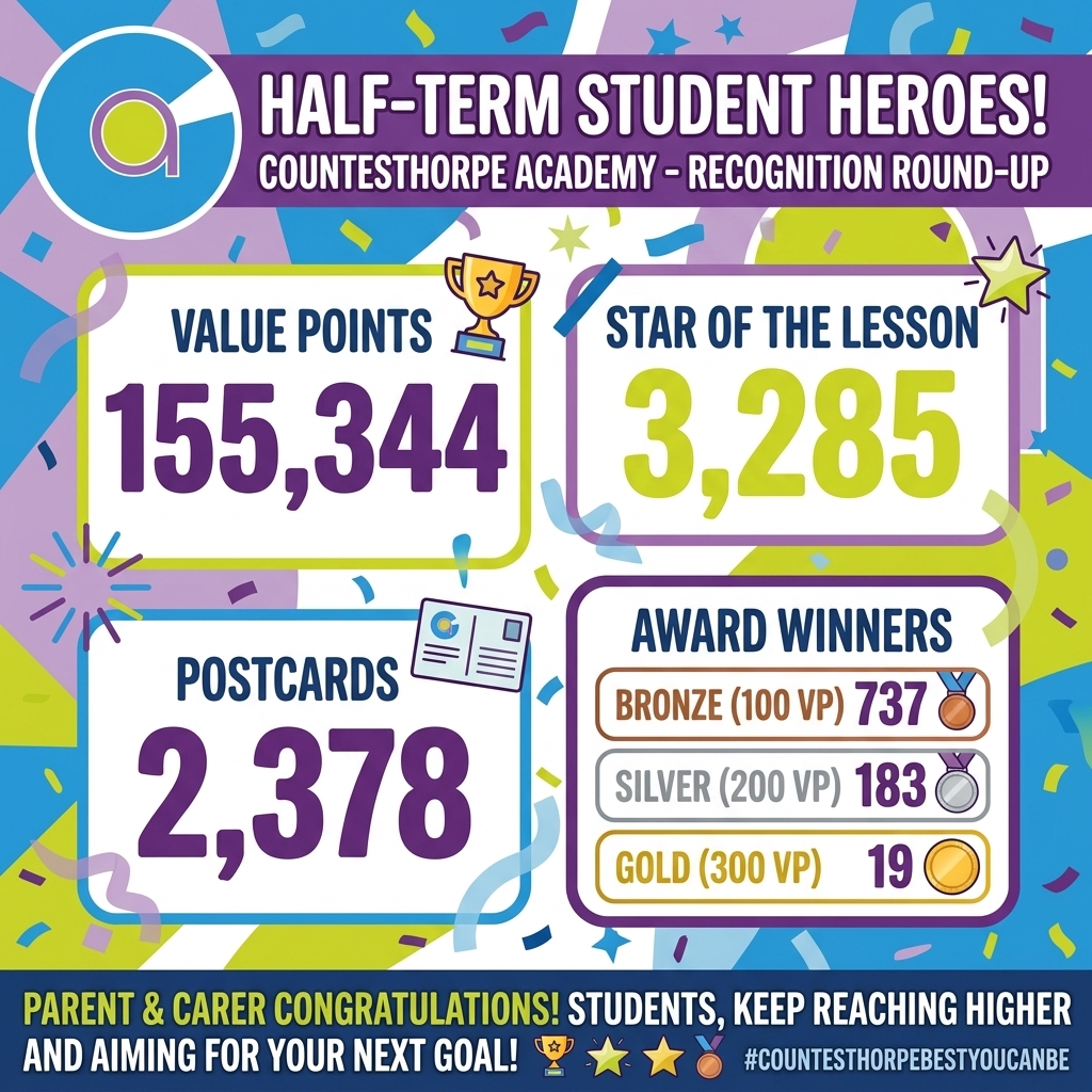 🌟 Celebrating an Incredible Half Term at Countesthorpe Academy! 🌟